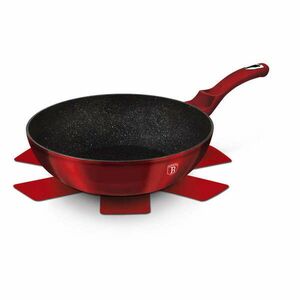 Berlinger Haus BH-6166 Metallic Line Burgundy Edition Wok 30cm alátéttel kép