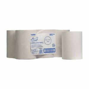 Kimberly Clark Professional 6657 - Scott Slimroll tekercses kéztörlő - fehér (6 tekercs) kép