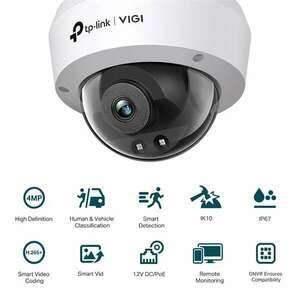 TP-LINK - VIGI C240I(4MM) IP Kamera kültéri/beltéri éjjellátó 3 Megapixel, 4mm Objektív kép