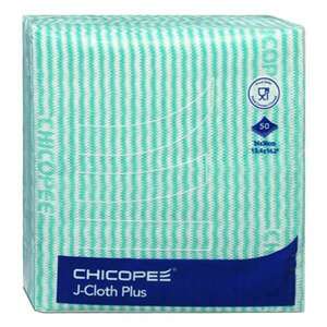 Törlőkendő CHICOPEE J-Cloth Plus konyhai eldobható 34 x 36 cm zöld 50 db/csomag kép