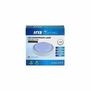 Iris Lighting ML-CELCPROOF 15W/3000K/1400lm IP44 fehér LED mennyezeti lámpa kép