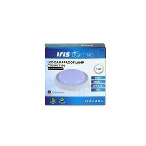 Iris Lighting ML-CELCPROOF 15W/4000K/1400lm IP44 fehér LED mennyezeti lámpa kép