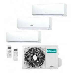 Hisense Multi-split klíma szett 7, 5 kW 3AMW72U4RFA kültéri egység + 3db 3, 5 kW DJ35VE0BG beltéri egység kép