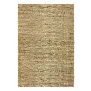 Natúr színű kézi szövésű kenaf szőnyeg 160x230 cm Drew Stripe – Flair Rugs kép