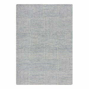 Világoskék kézi szövésű gyapjú szőnyeg 200x290 cm Memphis Wool – Flair Rugs kép