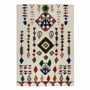 Krémszínű kézi szövésű gyapjú szőnyeg 200x290 cm Moroccan Fes – Flair Rugs kép