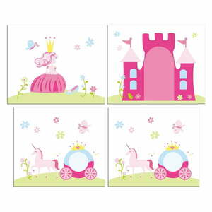 Gyerek függöny ágyhoz 4 db-os 195x75 cm Princess – Vipack kép