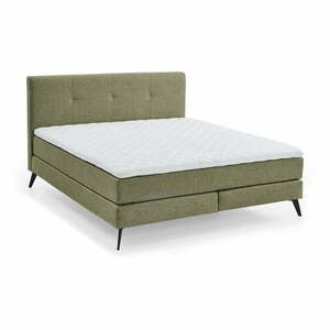 Zöld boxspring ágy 160x200 cm ANCONA – Meise Möbel kép