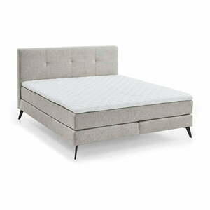 Világosszürke boxspring ágy 160x200 cm ANCONA – Meise Möbel kép