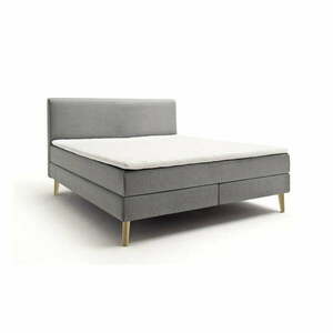 Szürke-barna boxspring ágy 160x200 cm Greta – Meise Möbel kép