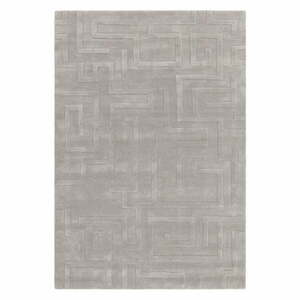 Világosszürke gyapjú szőnyeg 200x290 cm Maze – Asiatic Carpets kép