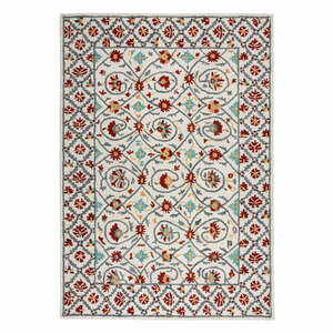 Piros-kék kézi szövésű gyapjú szőnyeg 200x290 cm Iris Traditional – Flair Rugs kép