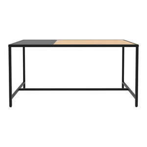 Fekete-natúr színű dohányzóasztal 60x100 cm Altino – Unique Furniture kép