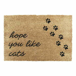 Kókuszrost lábtörlő 60x90 cm Hope You Like Cats – Artsy Doormats kép