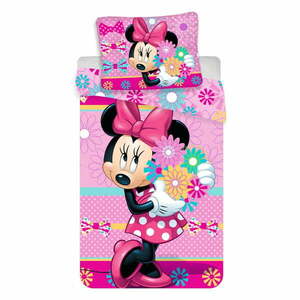 Egyszemélyes pamut gyerek ágyneműhuzat 140x200 cm Minnie – Jerry Fabrics kép