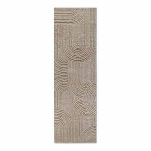 Bézs futószőnyeg 80x240 cm Chappe Beige – Elle Decoration kép