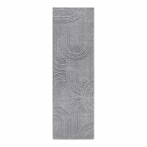 Szürke futószőnyeg 80x240 cm Chappe Light Grey – Elle Decoration kép