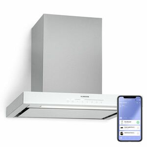 Klarstein Alinea 60, Smart, páraelszívó, 60 cm, falra szerelhető, WiFi, A++, 500 m³/h, érintőképernyő kép