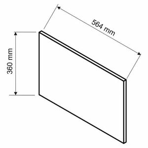 Oldalpanel Oscar 360x564 antracit fényes kép