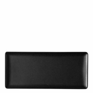 Szervírozó tányér 24 x 13 cm - Basic black matt kép