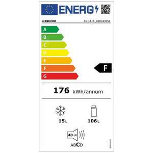 Liebherr Tsl 1414 Egyajtós hűtőszekrény, 122 l, F energiaosztály, Ezüst kép