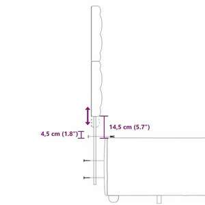 vidaXL krémszínű szövet rugós ágy matraccal 160 x 200 cm kép