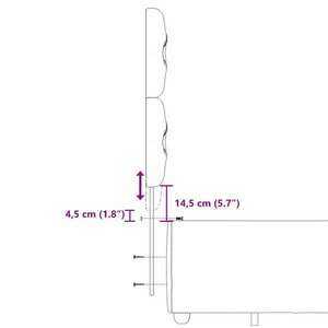 vidaXL világosszürke szövet rugós ágy matraccal 160 x 200 cm kép