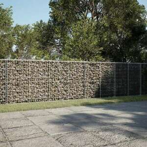 vidaXL horganyzott vas gabion kosár fedéllel 1000 x 100 x 100 cm kép