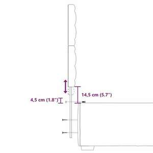 vidaXL szürke műbőr rugós ágy matraccal 90x190 cm kép