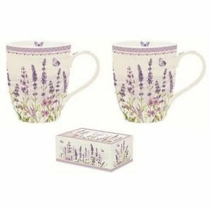 R2S.1457LAVF Porcelán bögreszett 2db-os dobozban, 350ml, Lavender Field kép