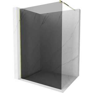 Mexen Kioto Walk-In Zuhanyfal 70 x 200 cm, grafit 8 mm, arany - 800-070-101-50-4 Walk-In Zuhanyfal kép