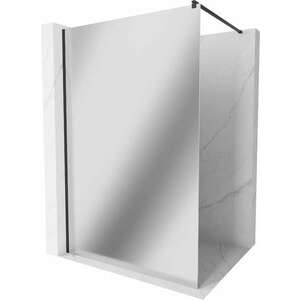 Mexen Kioto Walk-In Zuhanyfal 110 x 200 cm, tükör üveg 8 mm, fekete - 800-110-101-70-5 Walk-In Zuhanyfal kép