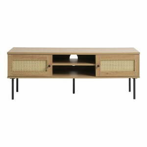 Natúr színű TV-állvány tölgyfa dekorral 120x43 cm Pensacola – Unique Furniture kép