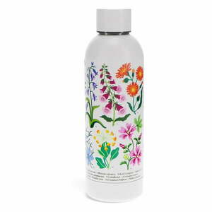 Fehér rozsdamentes acél ivópalack 500 ml Wild Flowers – Rex London kép