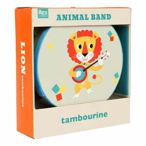 Játékhangszer Tambourine Animal Band – Rex London kép