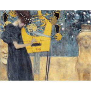 Music másolat, 90 x 70 cm - Gustav Klimt kép