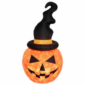 Home KD 180 T felfújható halloween tök, 183 cm, belső LED projektorral, beépített ventilátor, kül- és beltéri kép