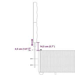 vidaXL sötétszürke bársony rugós ágy matraccal 140x190 cm kép