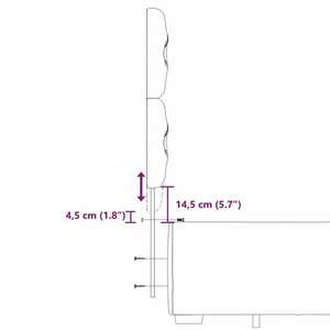 vidaXL krémszínű szövet rugós ágy matraccal 200 x 200 cm kép