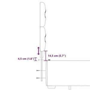 vidaXL tópszínű szövet rugós ágy matraccal 200 x 200 cm kép