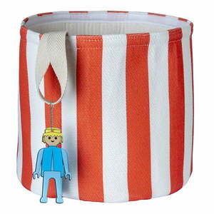 Piros textil játéktároló kosár ø 30x28 cm Stripes – Playmobil kép