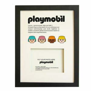 Fekete fali képkeret 30x40 cm – Playmobil kép