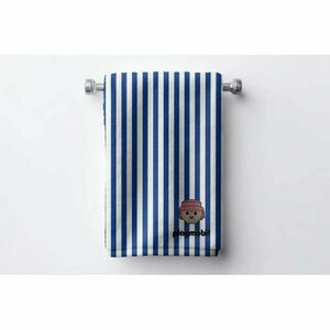 Kék pamut gyerek fürdőlepedő 75x140 cm Stripes – Playmobil kép