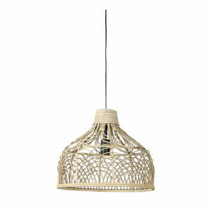 Natúr színű mennyezeti lámpa rattan búrával ø 42 cm Pocita – Light & Living kép