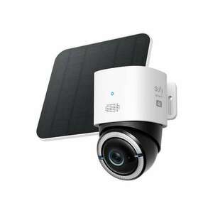 eufy 4G LTE Cam S330 videó megfigyelő kamera nappanellel, 4K UHD Pan / Tilt, WiFi, AI, fehér kép