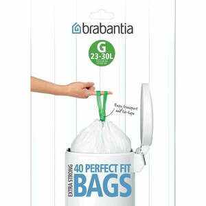 Szemeteszsák készlet 40 db-os 30 l PerfectFit G – Brabantia kép