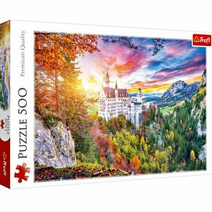 Puzzle 500 darab "Neuschwanstein látképe" kép