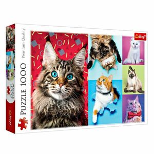 Puzzle 1000 darab "Happy Cats" kép