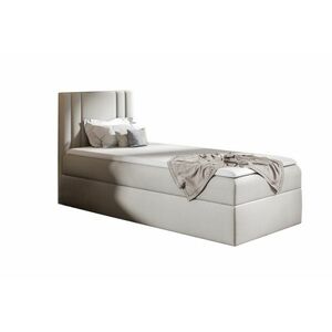 ELEKTRA kárpitozott boxspring ágy + topper, 100x200, riviera 21 kép