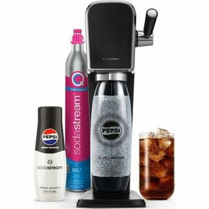 SodaStream Art Fekete Pepsi Zero Mpack szikvízkészítő készülék kép